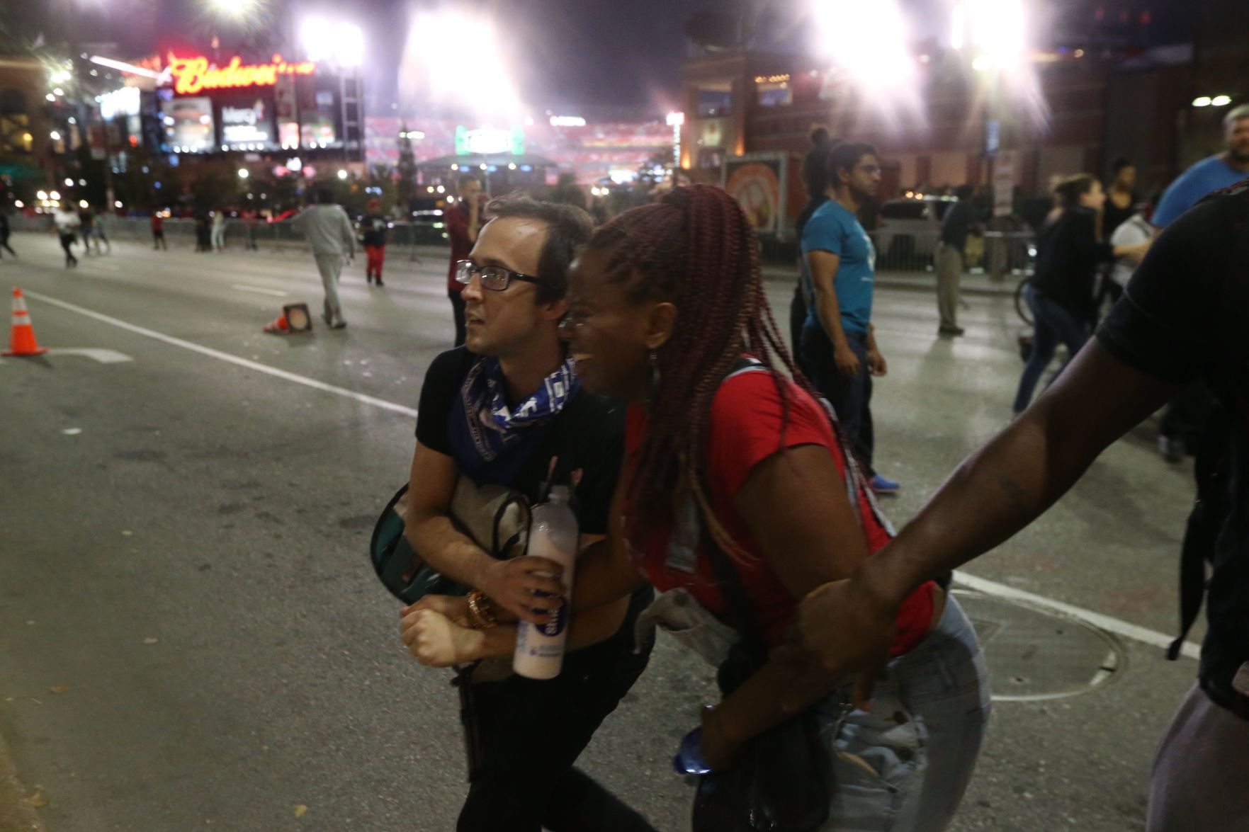 Protests near Busch Stadium